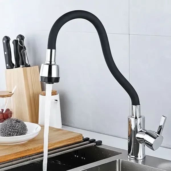 360° Bendable Silicone Tap Extension Faucet Nozzle – Soft & Shower water