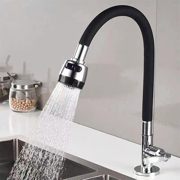 360° Bendable Silicone Tap Extension Faucet Nozzle – Soft & Shower water