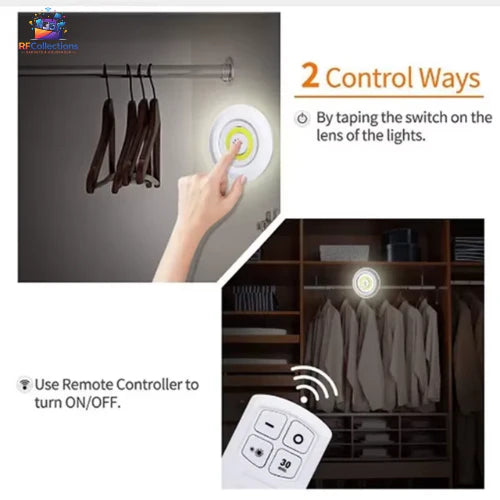3W COB LED Wireless Under Cabinet Light with Remote