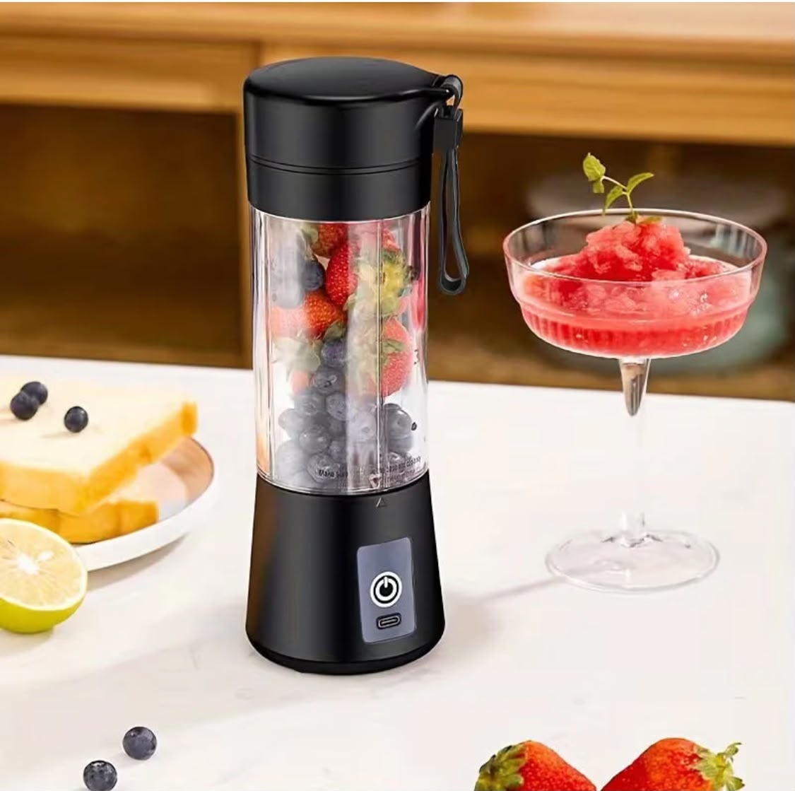 Mini Portable USB Electric Blender & Fruit Juicer – Rechargeable & Compact